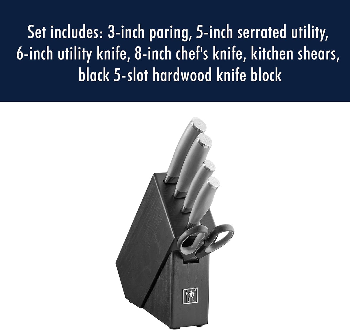 J.A International Modernist 13-pc Knife Block Set, Black…