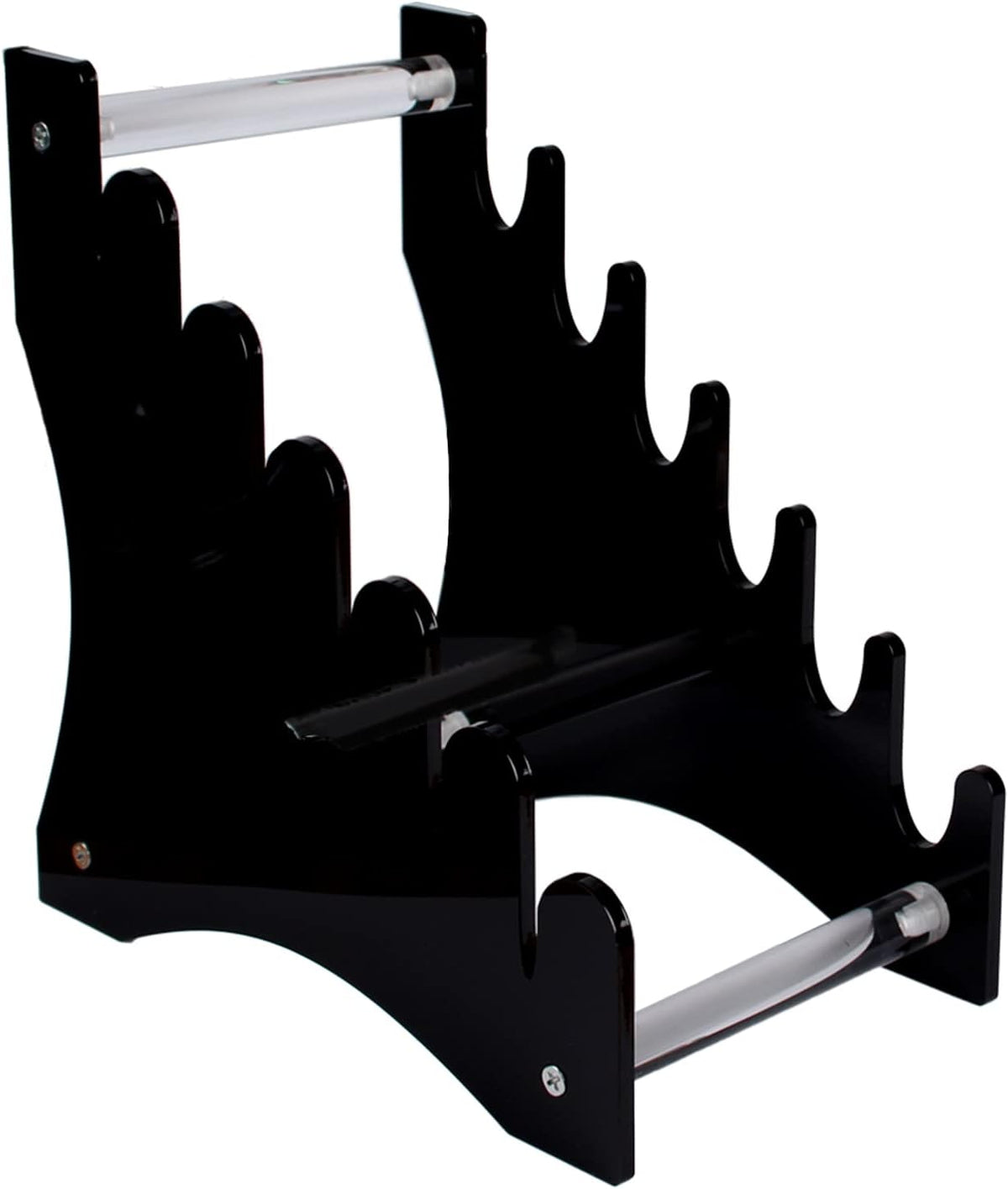 Knife Display Stand,Knife Holder Knife Storage Rack Acrylic Knife Display Case for display collectible knives (Black)