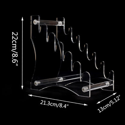 Knife Display Stand,Knife Holder Knife Storage Rack Acrylic Knife Display Case for display collectible knives (Black)