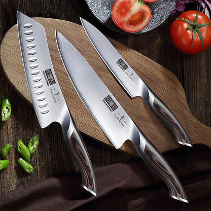 3 Pieces Knife Set, Professional Japanese Kitchen Knife Set