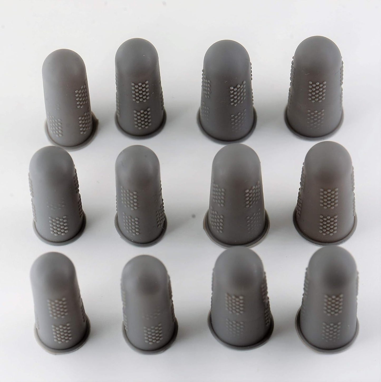 Finger Protectors [Flex Series - 12-Pack] Silicone Non-Stick Finger Covers | Purple | Small (6) / Medium (6) for Hot Glue | Sewing | Adhesives | Scrapbooking
