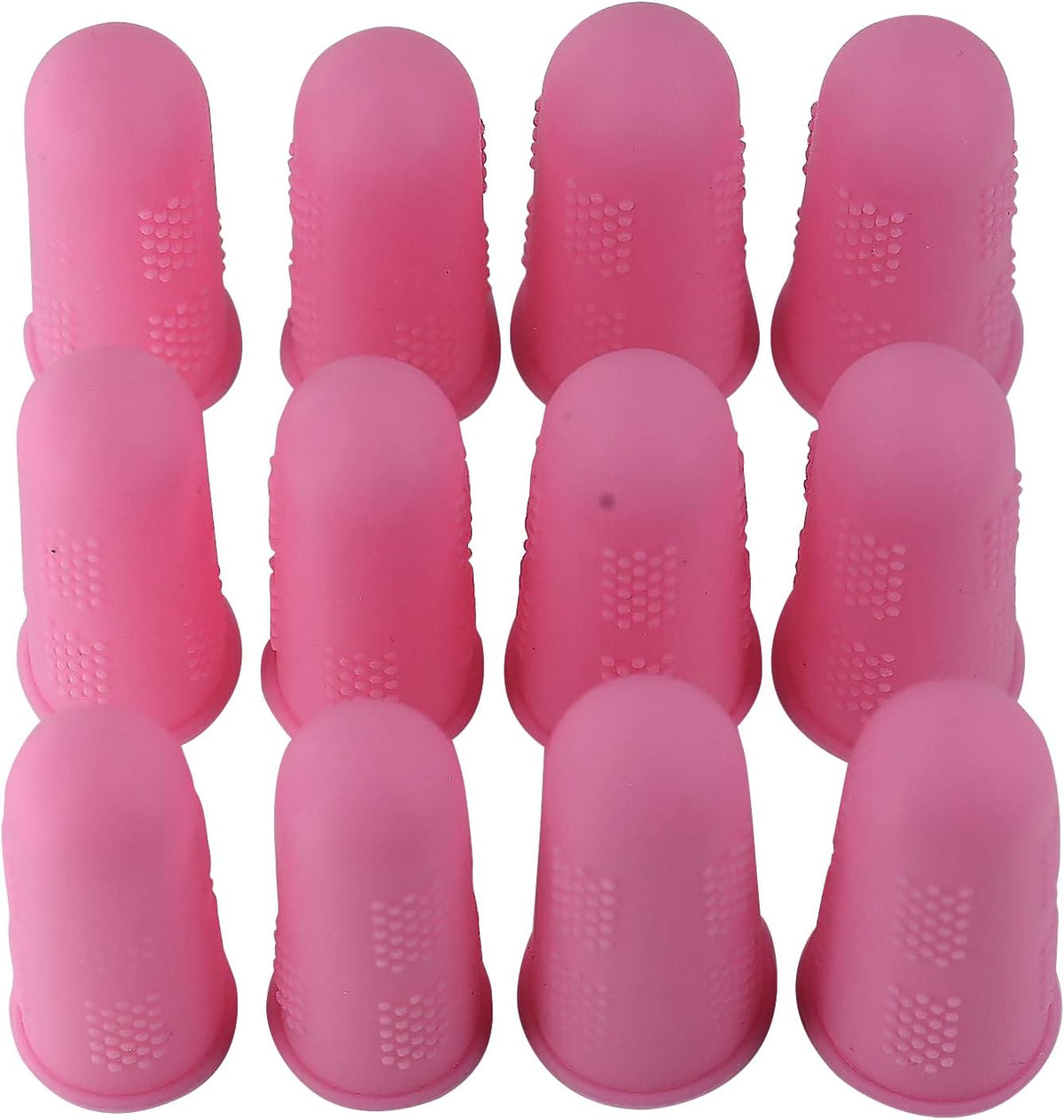Finger Protectors [Flex Series - 12-Pack] Silicone Non-Stick Finger Covers | Purple | Small (6) / Medium (6) for Hot Glue | Sewing | Adhesives | Scrapbooking