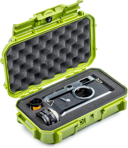 Evergreen 56 Waterproof Dry Box Protective Case with Pick & Pluck Foam - Travel Safe/Mil Spec/USA Made - for Cameras, Phones, Camping, Fishing, Hiking, Water Sports, Knives, Survival (Green)