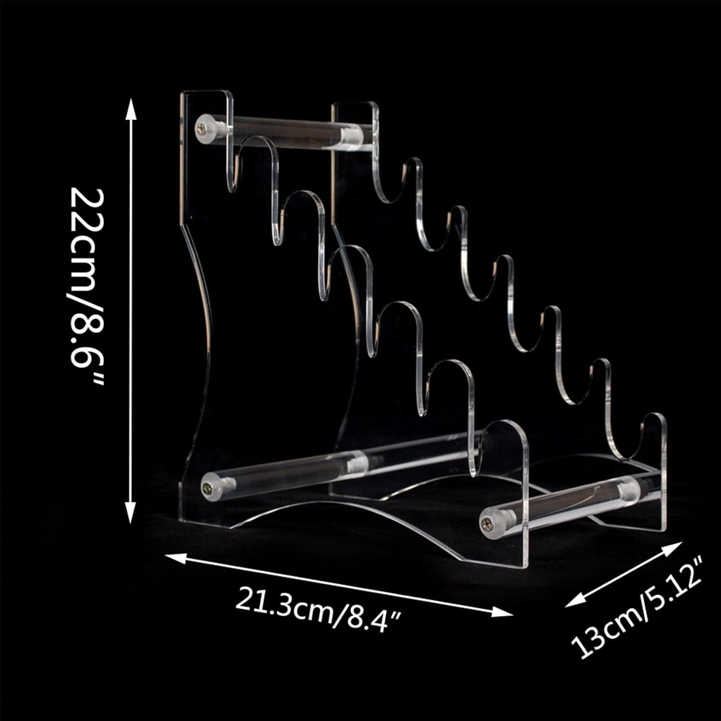 knife stand,Knife display stand,Acrylic knife display case, collectible knife display stand, knife collection display stand, for pocket knife organizer& Display hut home decoration (Black)