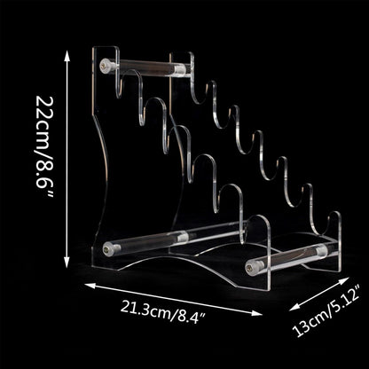 knife stand,Knife display stand,Acrylic knife display case, collectible knife display stand, knife collection display stand, for pocket knife organizer& Display hut home decoration (Black)