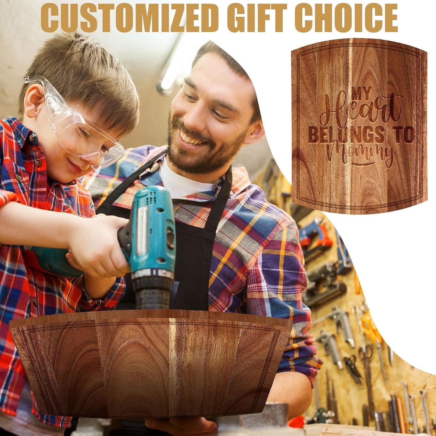 12 Pack 12 x 16 Inch Large Cutting Boards Bulk Wooden Kitchen Chopping Boards for Crafts DIY Wedding Housewarming Gift(Acacia)