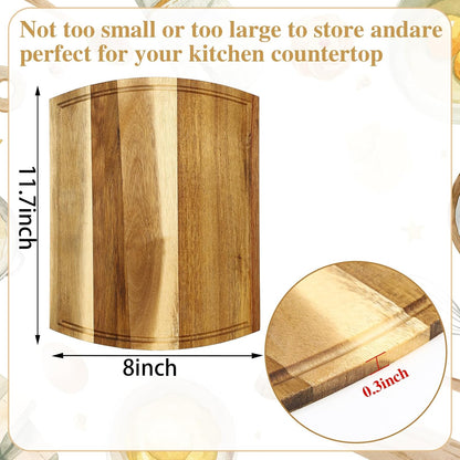 12 Pack 12 x 16 Inch Large Cutting Boards Bulk Wooden Kitchen Chopping Boards for Crafts DIY Wedding Housewarming Gift(Acacia)