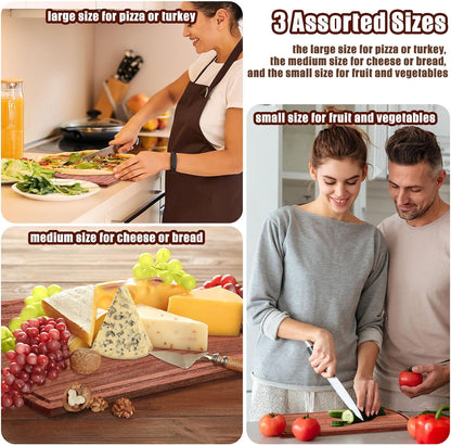 12 Pack 12 x 16 Inch Large Cutting Boards Bulk Wooden Kitchen Chopping Boards for Crafts DIY Wedding Housewarming Gift(Acacia)