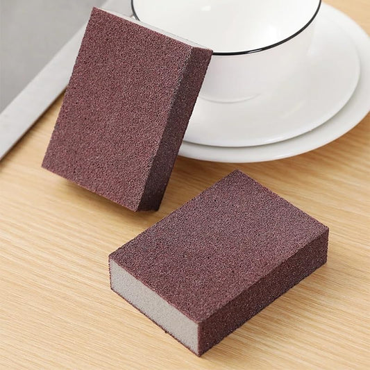 2pcs Replacement Cleaning Sponge Rust Removal Scrubber Eraser Clean Brush Pot Pans Washing Kitchen Tool