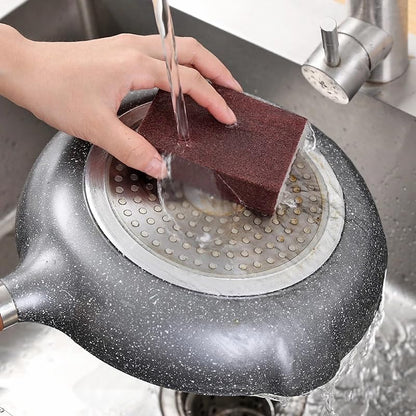2pcs Replacement Cleaning Sponge Rust Removal Scrubber Eraser Clean Brush Pot Pans Washing Kitchen Tool
