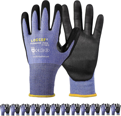 Level 5/A4 Cut Resistant Work Gloves, Touchscreen