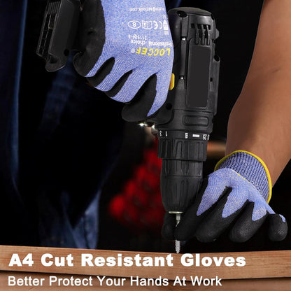 Level 5/A4 Cut Resistant Work Gloves, Touchscreen