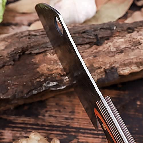 Serbian Chef Knife Meat Cleaver Forged Butcher Chopping Kitchen Knife, Full Tang, High Carbon Steel, Mosaic Rivet Pakkawood Handle for Home&Restaurant 2025 Gifts