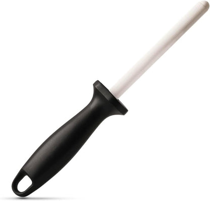 5 Inch Ceramic Knife Sharpener Honing Rod,Professional Knife Sharpening Tool,Ceramic Honing Rod for Chef's Knife and Kitchen Knife
