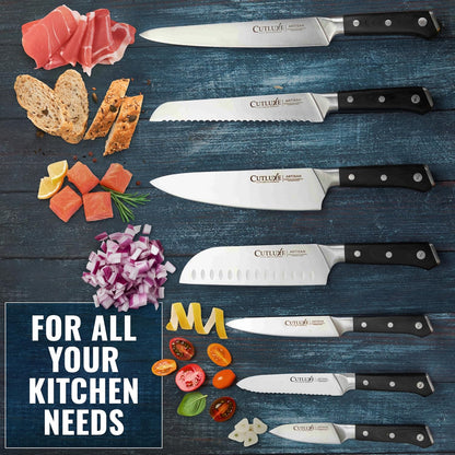 Chef Knife Set, 3 PCS Professional Chef's Knife Set – Razor Sharp German Steel, Full Tang, Ergonomic Handles - Artisan Series