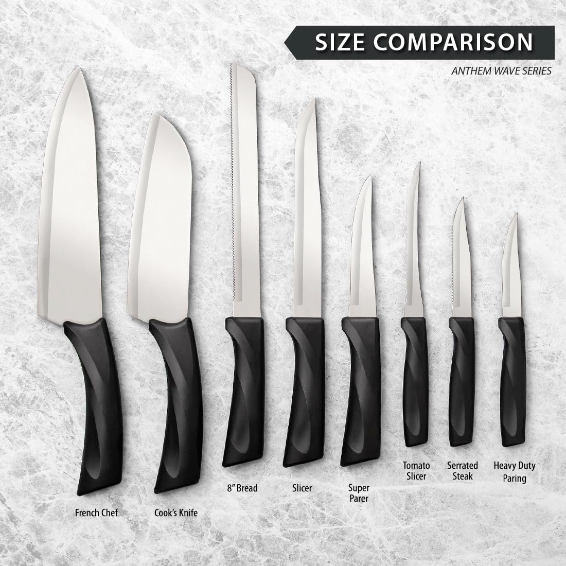 Anthem Heavy Duty Paring Knife (W403), Black