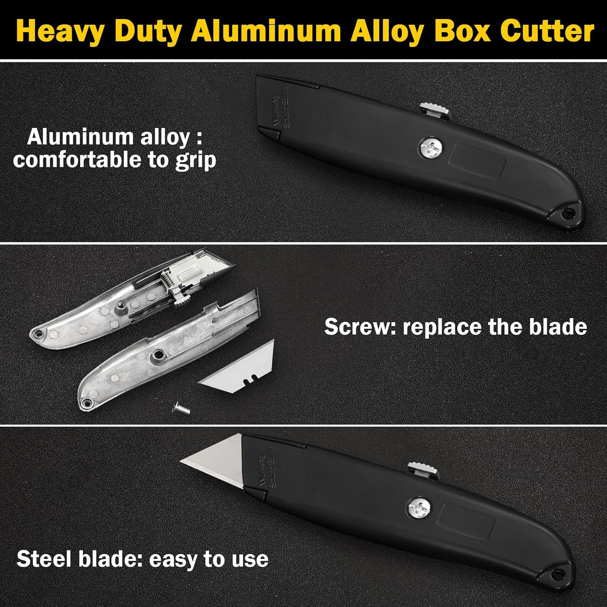 30 Pcs Box Cutters Bulk, Utility Knives, Red
