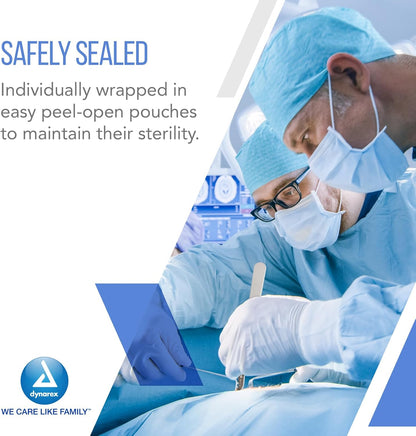 Medi-Cut Disposable Scalpel Blades - Sterile Knives with Plastic Guard - 4.9-inch Plastic Handle, Stainless Steel Blade - Size 10