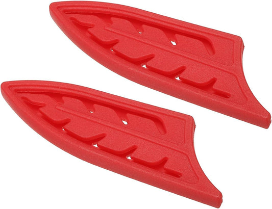 Plastic Safety Knife Cover Sleeves for 3" Paring Knife, 2 Pack Knives Edge Guard Blade Protector Universal Knife Sheath for Kitchen, Red