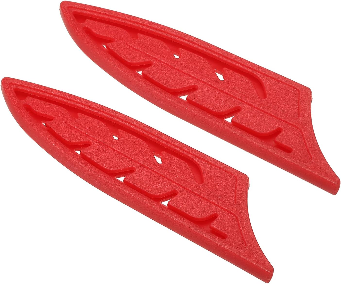 Plastic Safety Knife Cover Sleeves for 3" Paring Knife, 2 Pack Knives Edge Guard Blade Protector Universal Knife Sheath for Kitchen, Red