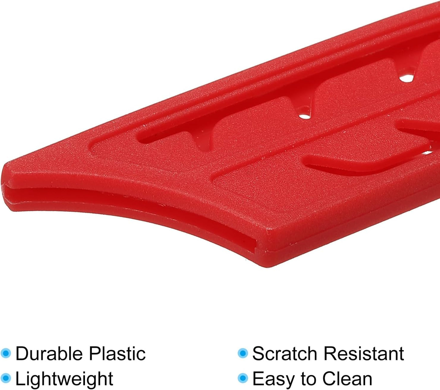 Plastic Safety Knife Cover Sleeves for 3" Paring Knife, 2 Pack Knives Edge Guard Blade Protector Universal Knife Sheath for Kitchen, Red