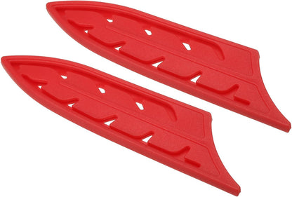 Plastic Safety Knife Cover Sleeves for 3" Paring Knife, 2 Pack Knives Edge Guard Blade Protector Universal Knife Sheath for Kitchen, Red