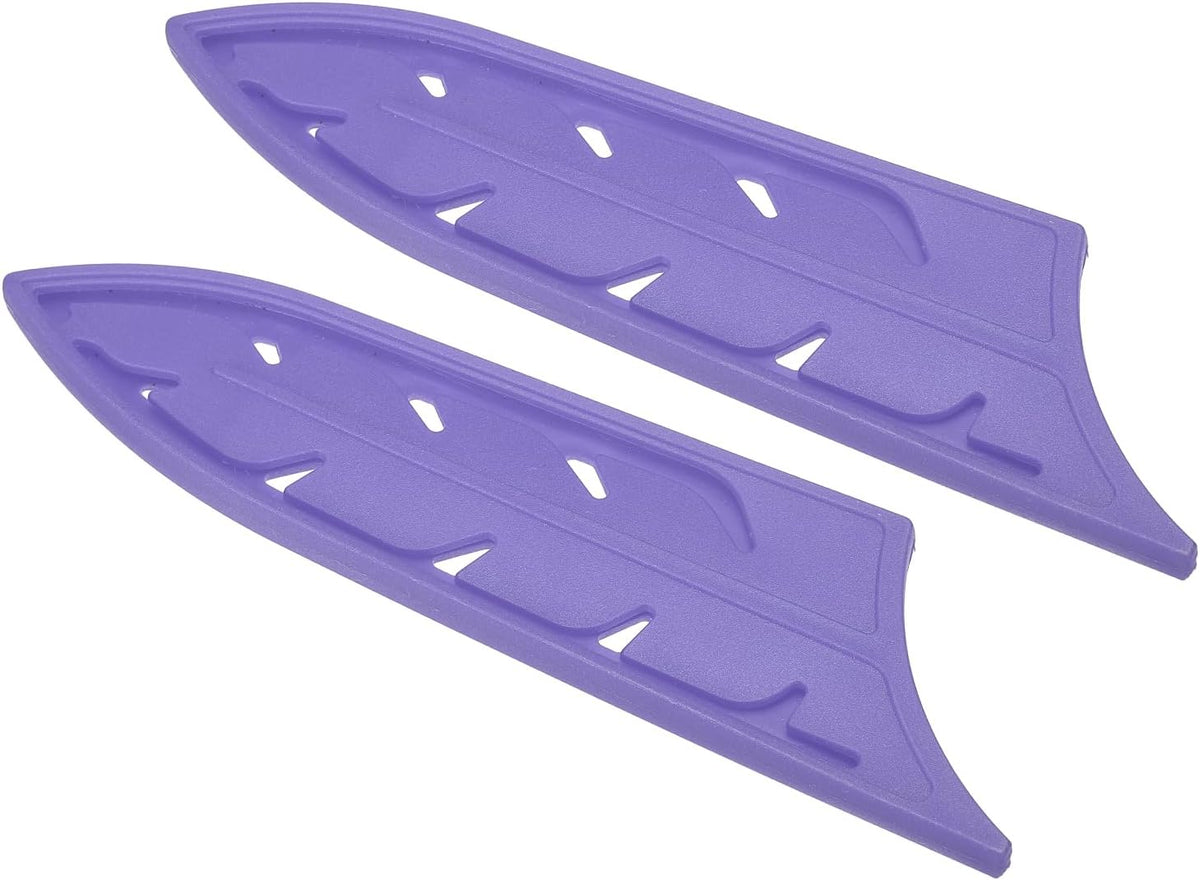 Plastic Safety Knife Cover Sleeves for 3" Paring Knife, 2 Pack Knives Edge Guard Blade Protector Universal Knife Sheath for Kitchen, Red