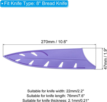 Plastic Safety Knife Cover Sleeves for 3" Paring Knife, 2 Pack Knives Edge Guard Blade Protector Universal Knife Sheath for Kitchen, Red