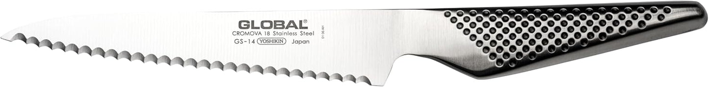 Global 6" Serrated Utility Scallop Knife