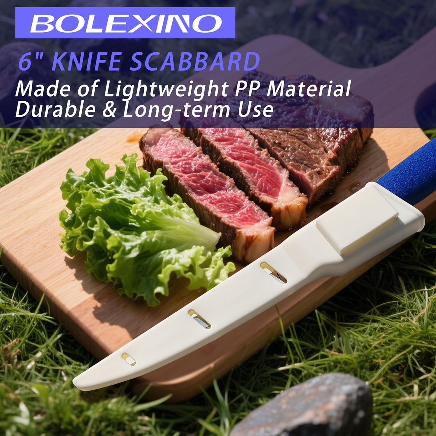 7" Fillet Knife, Semi-Flexible High Carbon Steel for Fish W/Sheath | Non-slip handle, secure grip, High carbon steel stays sharp, For fish, meat, poultry w/sheath, Great for kitchen & outdoor.