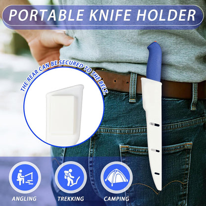 7" Fillet Knife, Semi-Flexible High Carbon Steel for Fish W/Sheath | Non-slip handle, secure grip, High carbon steel stays sharp, For fish, meat, poultry w/sheath, Great for kitchen & outdoor.