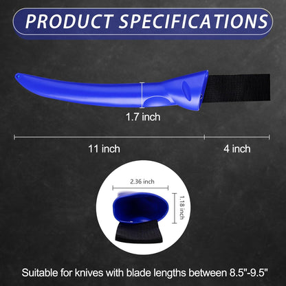 7" Fillet Knife, Semi-Flexible High Carbon Steel for Fish W/Sheath | Non-slip handle, secure grip, High carbon steel stays sharp, For fish, meat, poultry w/sheath, Great for kitchen & outdoor.
