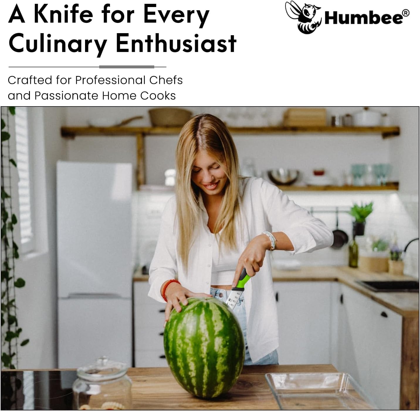 8-Inch Chef Carving Knife with Granton Edge for Slicing Turkey Ham and Meat | NSF Certified | German Stainless Steel Blade | Dishwasher Safe Ergonomic Handle, DT-21 Series, Black