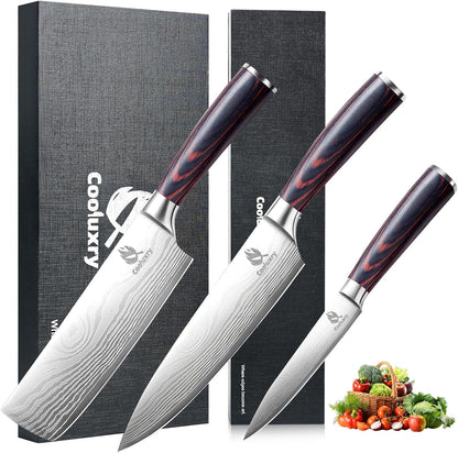 Nakiri Knife 7" Professional Meat Cleaver & Vegetable Knife | High Carbon Stainless Steel Blade, Ergonomic Handle, Razor Sharp, Vegetable Chopping