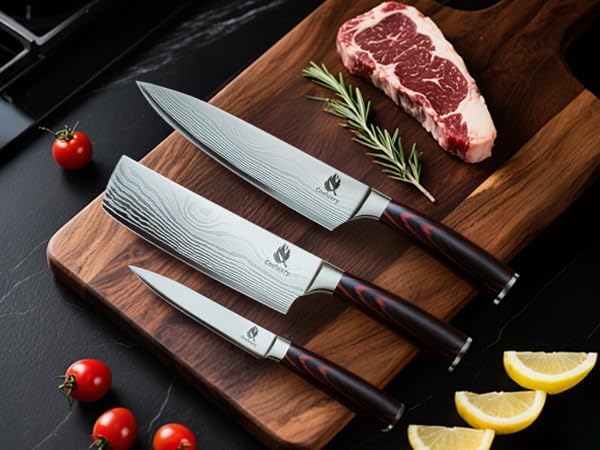 Nakiri Knife 7" Professional Meat Cleaver & Vegetable Knife | High Carbon Stainless Steel Blade, Ergonomic Handle, Razor Sharp, Vegetable Chopping