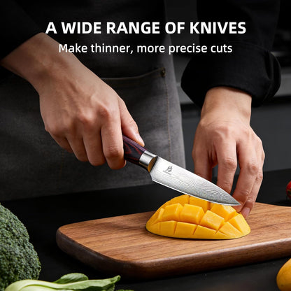 Nakiri Knife 7" Professional Meat Cleaver & Vegetable Knife | High Carbon Stainless Steel Blade, Ergonomic Handle, Razor Sharp, Vegetable Chopping