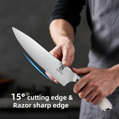 Nakiri Knife 7" Professional Meat Cleaver & Vegetable Knife | High Carbon Stainless Steel Blade, Ergonomic Handle, Razor Sharp, Vegetable Chopping