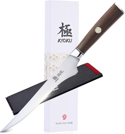 4.5in Serrated Utility Knife, Daimyo Series, Rosewood Handle