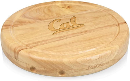 PICNIC TIME NCAA Circo Cheese Board and Knife Set - Charcuterie Board Set - Wood Cutting Board - Colors A
