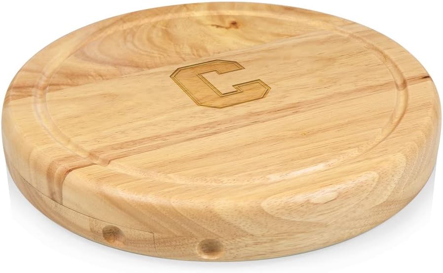 PICNIC TIME NCAA Circo Cheese Board and Knife Set - Charcuterie Board Set - Wood Cutting Board - Colors A