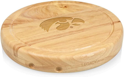 PICNIC TIME NCAA Circo Cheese Board and Knife Set - Charcuterie Board Set - Wood Cutting Board - Colors A