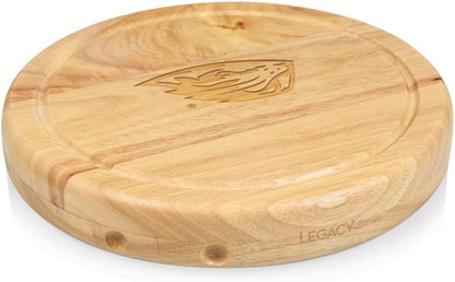 PICNIC TIME NCAA Circo Cheese Board and Knife Set - Charcuterie Board Set - Wood Cutting Board - Colors A