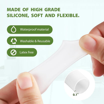 Silicone Toe Protectors - 12 Pack Gel Toe Sleeves Toe Protectors - Toe Caps with Aloe Vera Essential Oils - Toe Cushions for Pain Relief, Toe Protection for Corns, Calluses (8L + 4S)