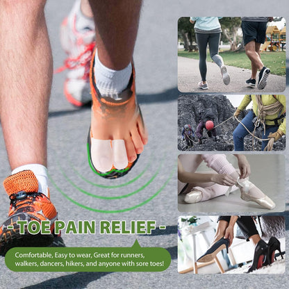 Silicone Toe Protectors - 12 Pack Gel Toe Sleeves Toe Protectors - Toe Caps with Aloe Vera Essential Oils - Toe Cushions for Pain Relief, Toe Protection for Corns, Calluses (8L + 4S)