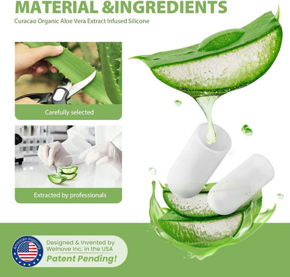 Silicone Toe Protectors - 12 Pack Gel Toe Sleeves Toe Protectors - Toe Caps with Aloe Vera Essential Oils - Toe Cushions for Pain Relief, Toe Protection for Corns, Calluses (8L + 4S)