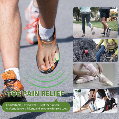 Silicone Toe Protectors - 12 Pack Gel Toe Sleeves Toe Protectors - Toe Caps with Aloe Vera Essential Oils - Toe Cushions for Pain Relief, Toe Protection for Corns, Calluses (8L + 4S)