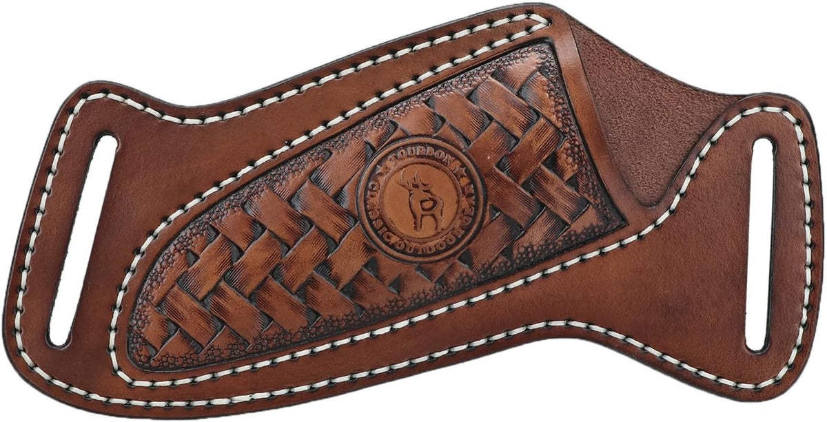 Leather Fixed Blade Knife Sheath Right Cross Draw Belt EDC Knives Holder