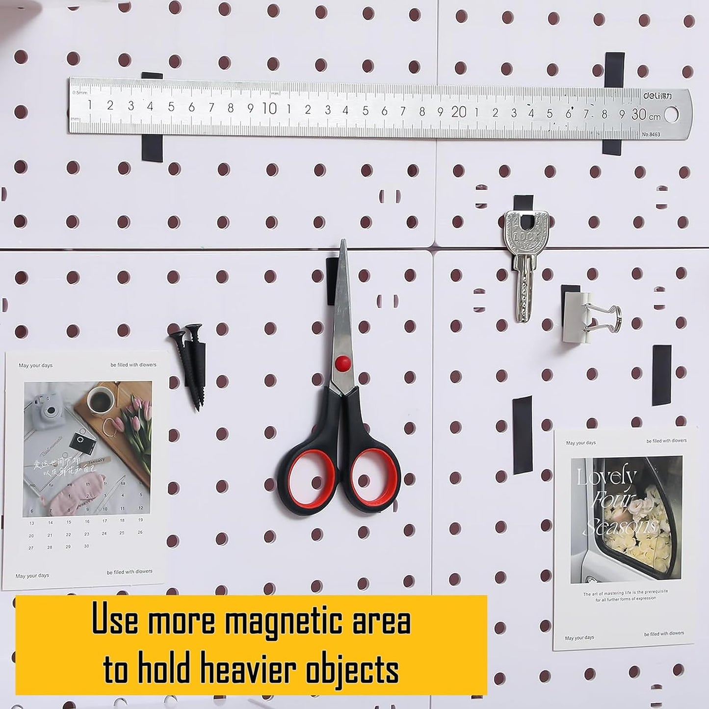 Magnetic Tape with Adhesive Backing 1/4 inch Wide - Thick 60 mil Magnet Tape Roll to Make Sticky Magnet Strips, Strong Squares, Dots, Flexible Sheets, Cutting Own Fridge Magnets, Crafts
