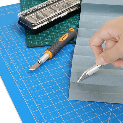 Exacto Knife Set | Craft Knife Kit | 16pc Precision Craft Hobby Kit with Razor Sharp Knives for Wood, Crafting, Leather, Scrapbooking & Modeling