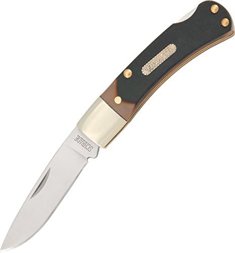 3OT Bearhead Traditional Lockback Pocket Knife with 2.2in High Carbon Stainless Steel Blade, Sawcut Handle, and Convenient Small Size for EDC, Whittling, Camping, Hunting, and Outdoors